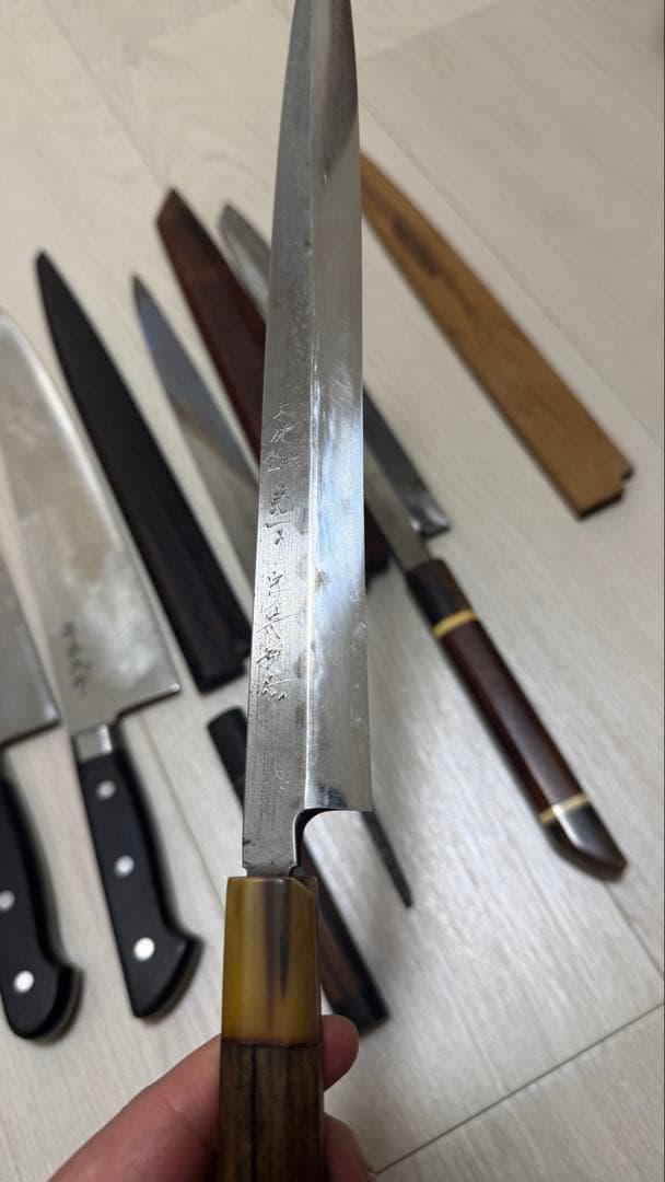 包丁 6本セット 芦博志 天味寿楽 池田正行作 牛刀 柳刃 刺身包丁 本焼