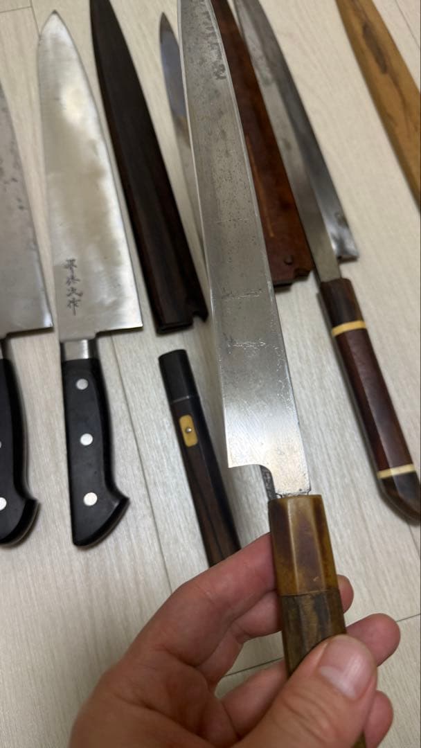 包丁 6本セット 芦博志 天味寿楽 池田正行作 牛刀 柳刃 刺身包丁 本焼