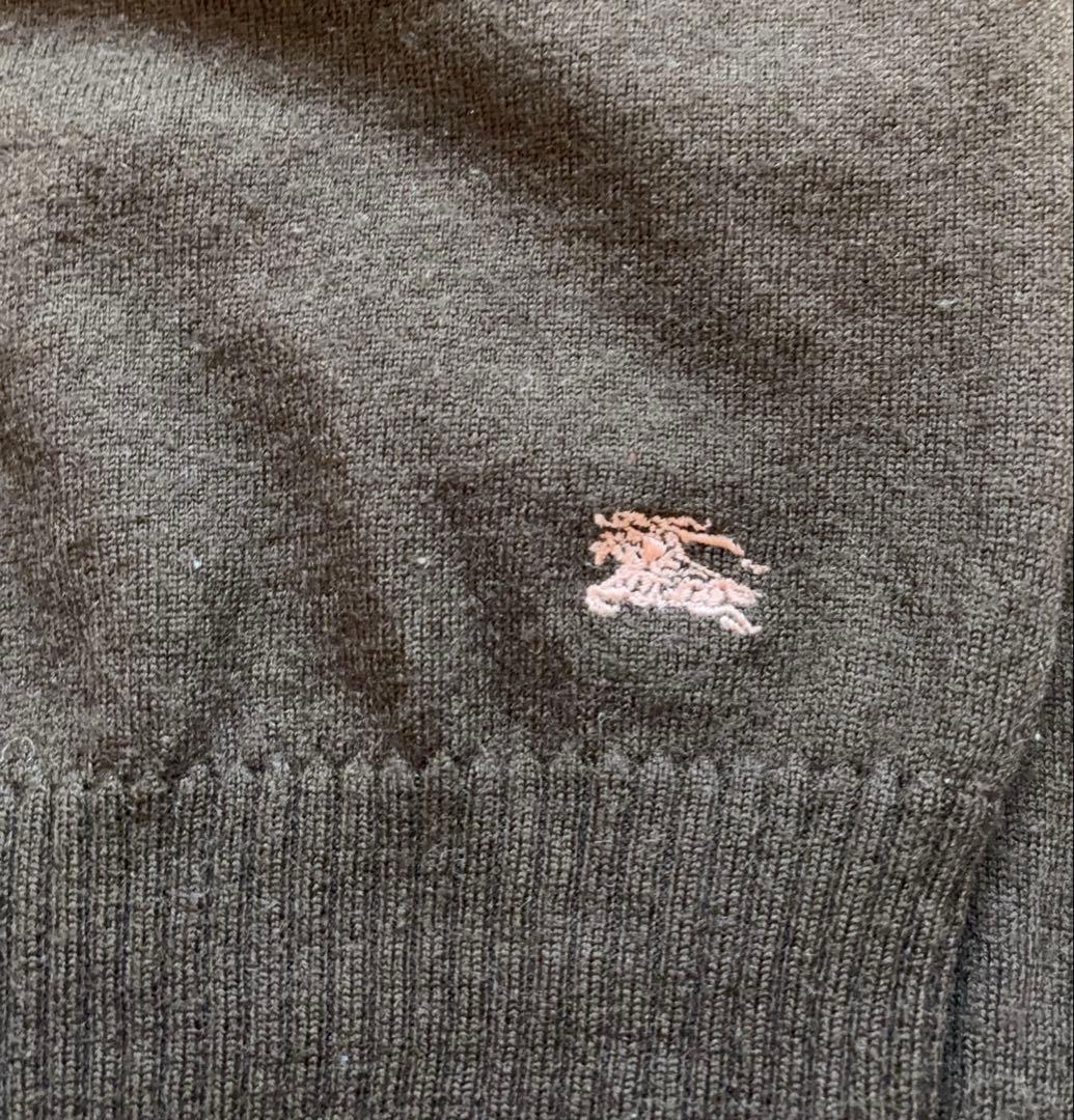 バーバリーロンドン２着セットカーディガン　長袖半袖アンサンブルロゴ刺繍38