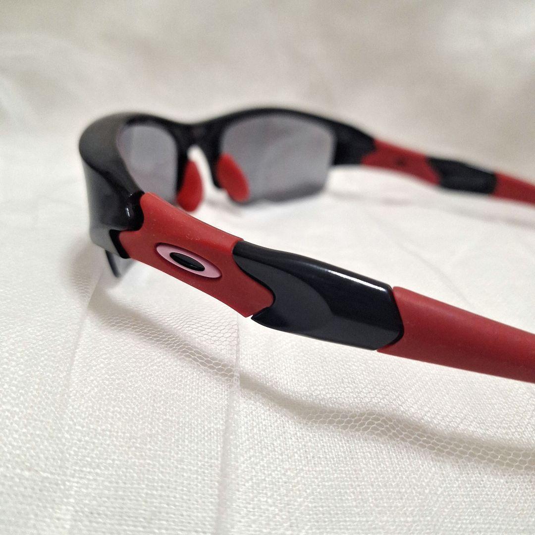 Oakley スポーツサングラス ブラック/レッド