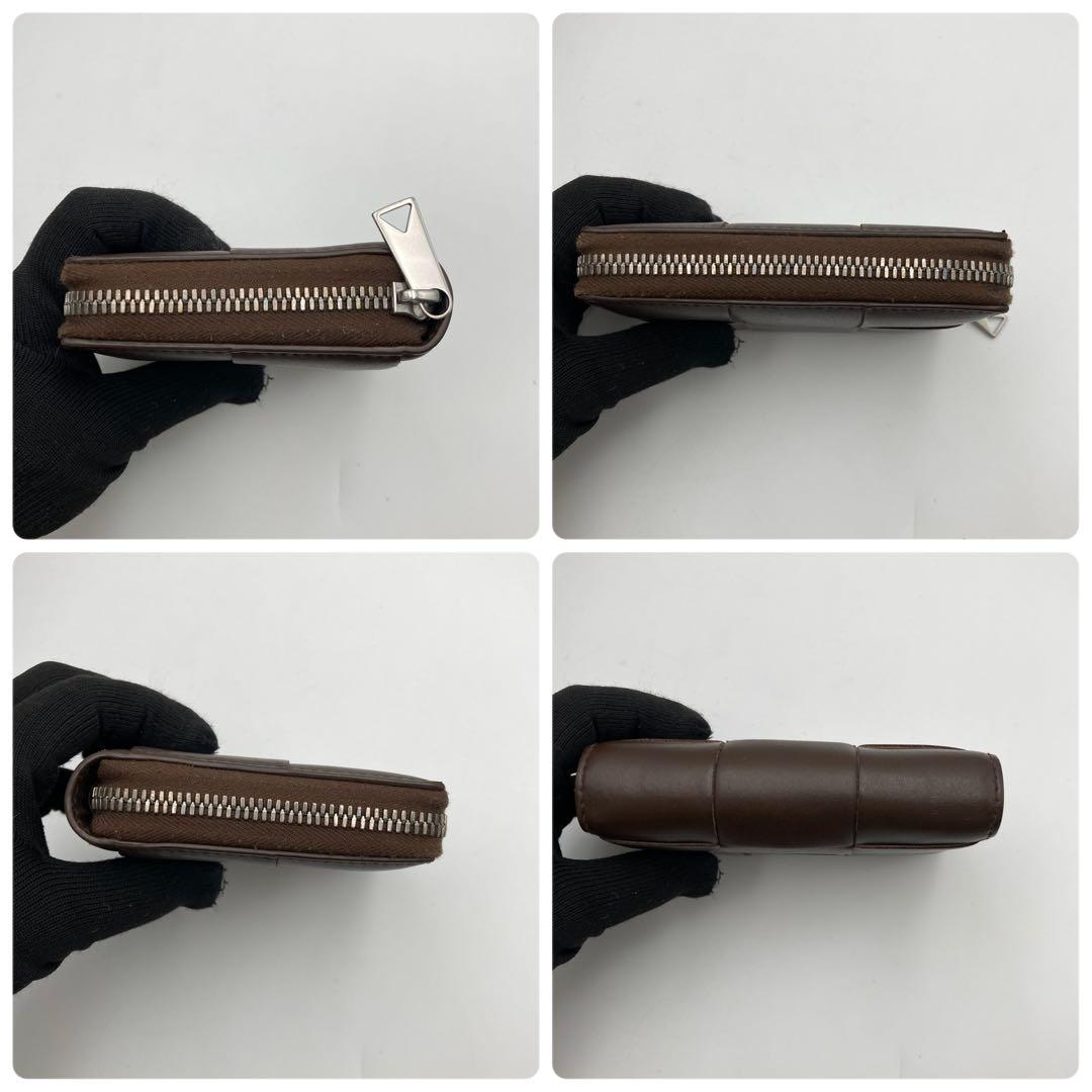 極美✨ボッテガヴェネタ 二つ折り財布 カセット マキシイントレ レザー ブラウン