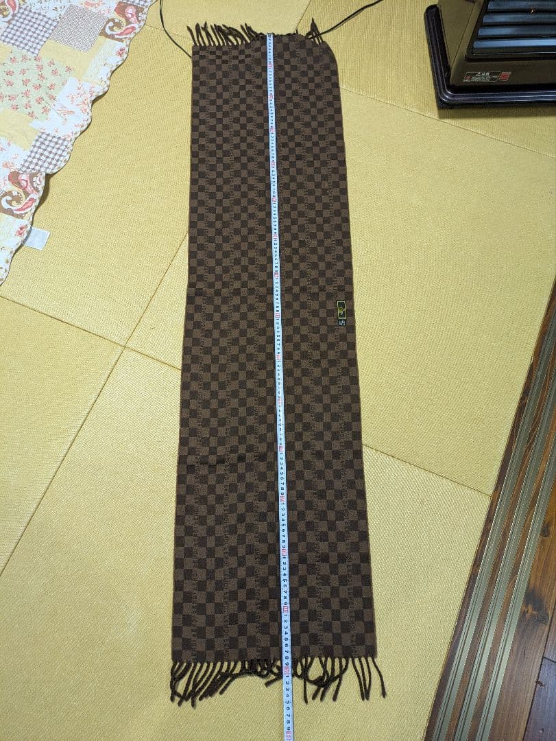 FENDI ブラウン チェック柄 マフラー