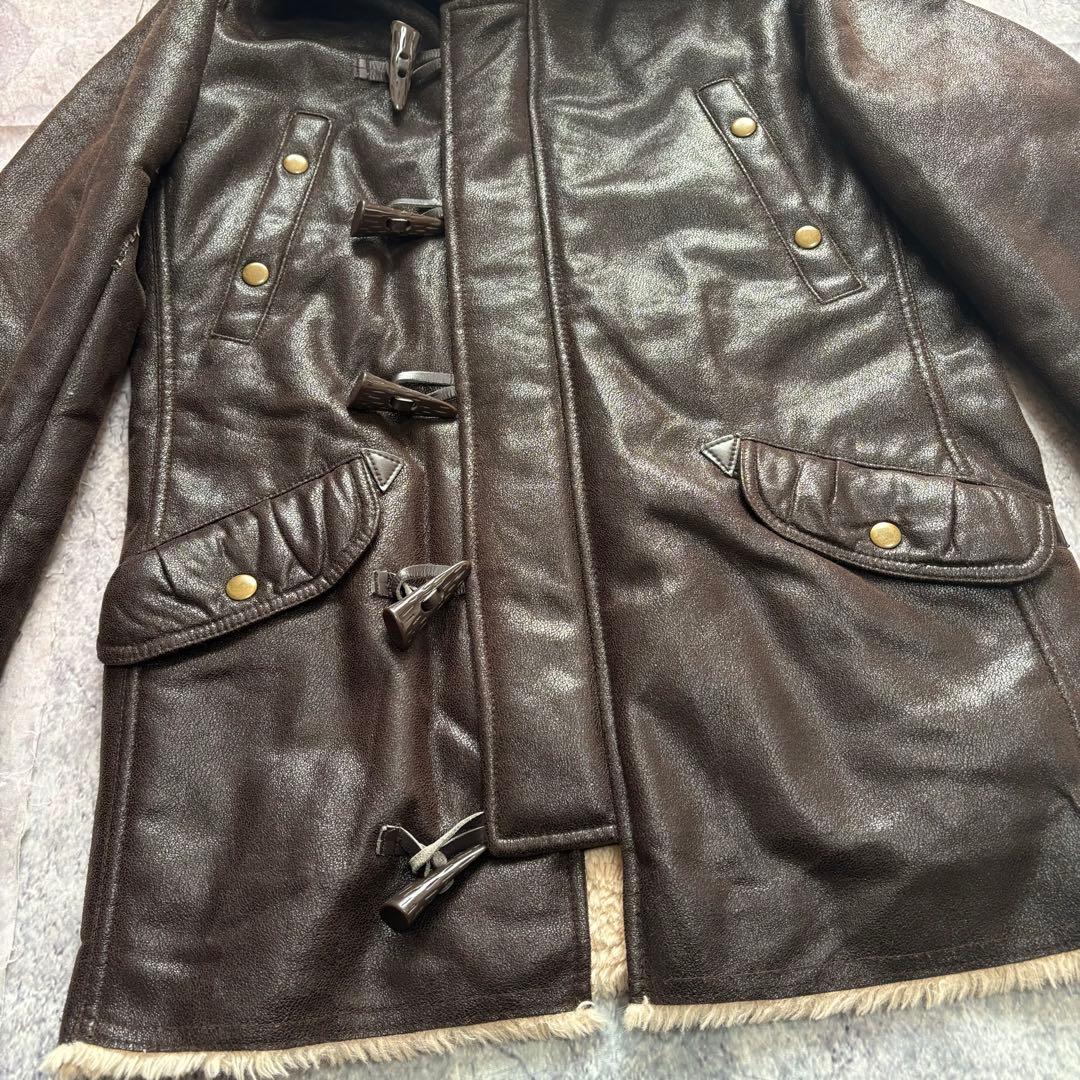 ジャケット・アウター archive fur grunge fireman coat brown