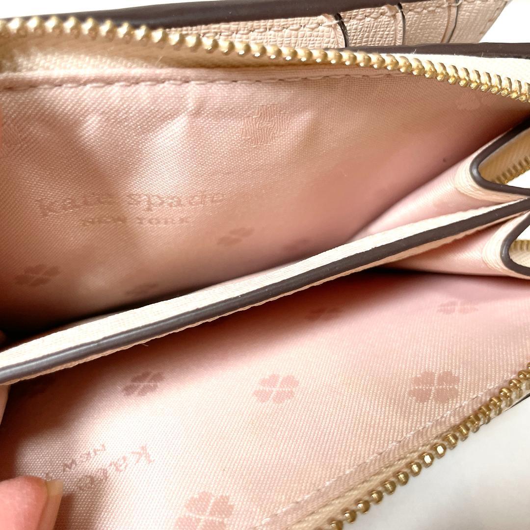 キュートなハート柄❤️kate spade スペンサー　二つ折り財布　ハート