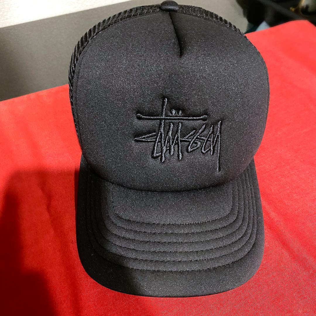 Stüssy 美品 ステューシー メッシュ ロゴ キャップ Cap