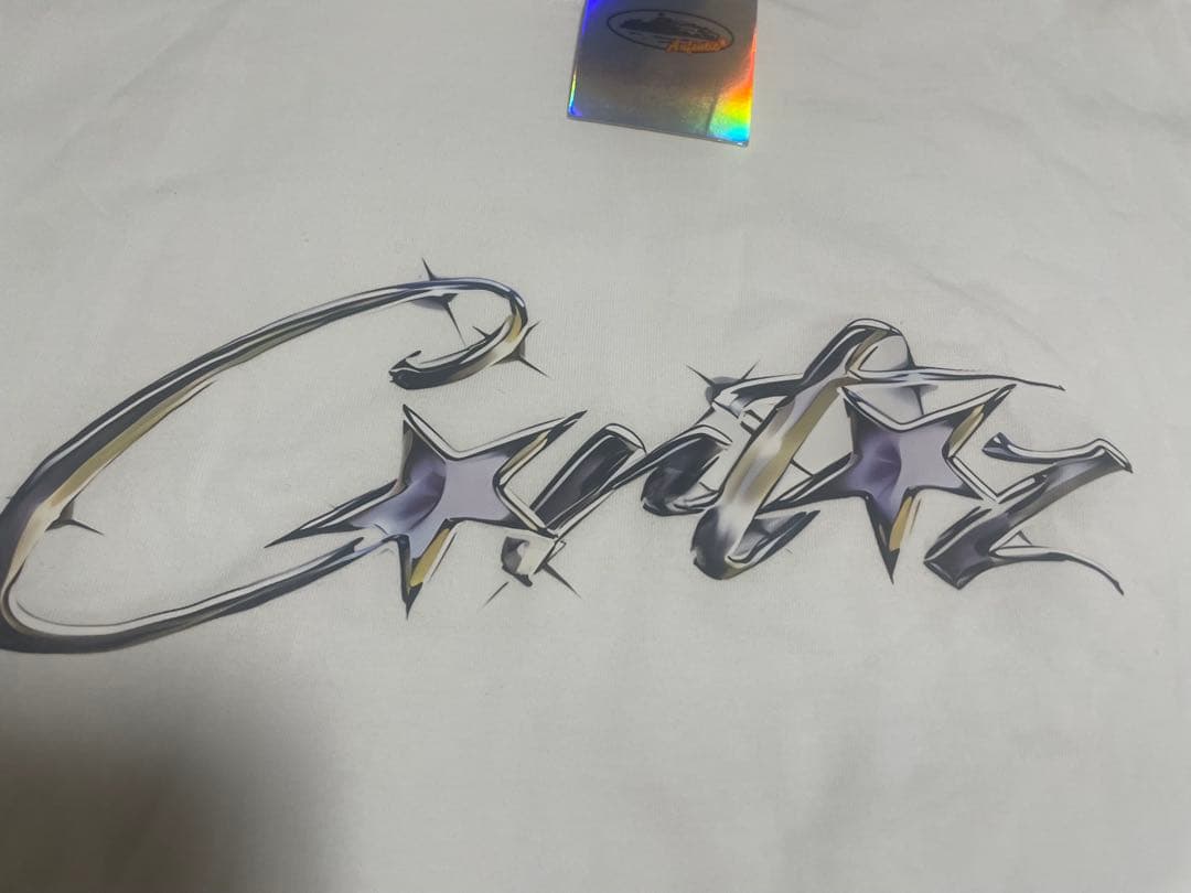 Corteiz (コーテイズ) ロゴ Tシャツ メタリック　ホワイト