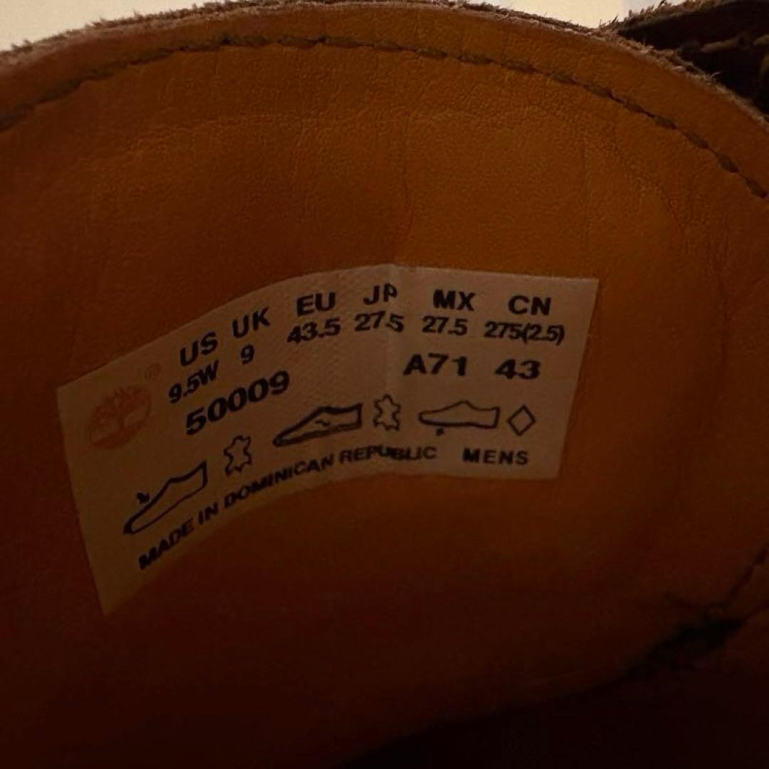 靴 27.5cm Timberland Authentics 3-Eye
