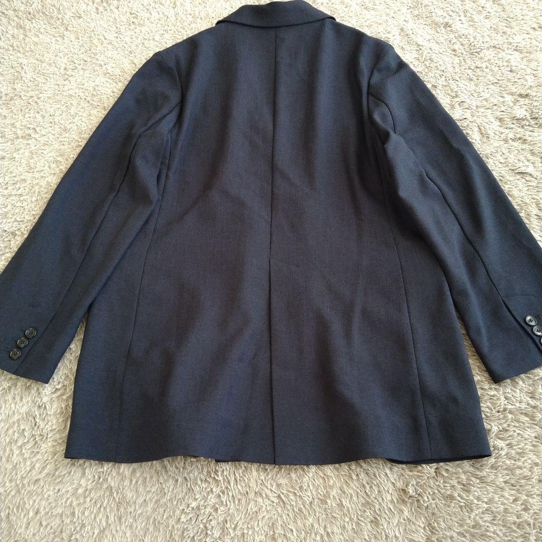 スローブイエナ SLOBE IENA リネンライクダブルブレストジャケット 紺