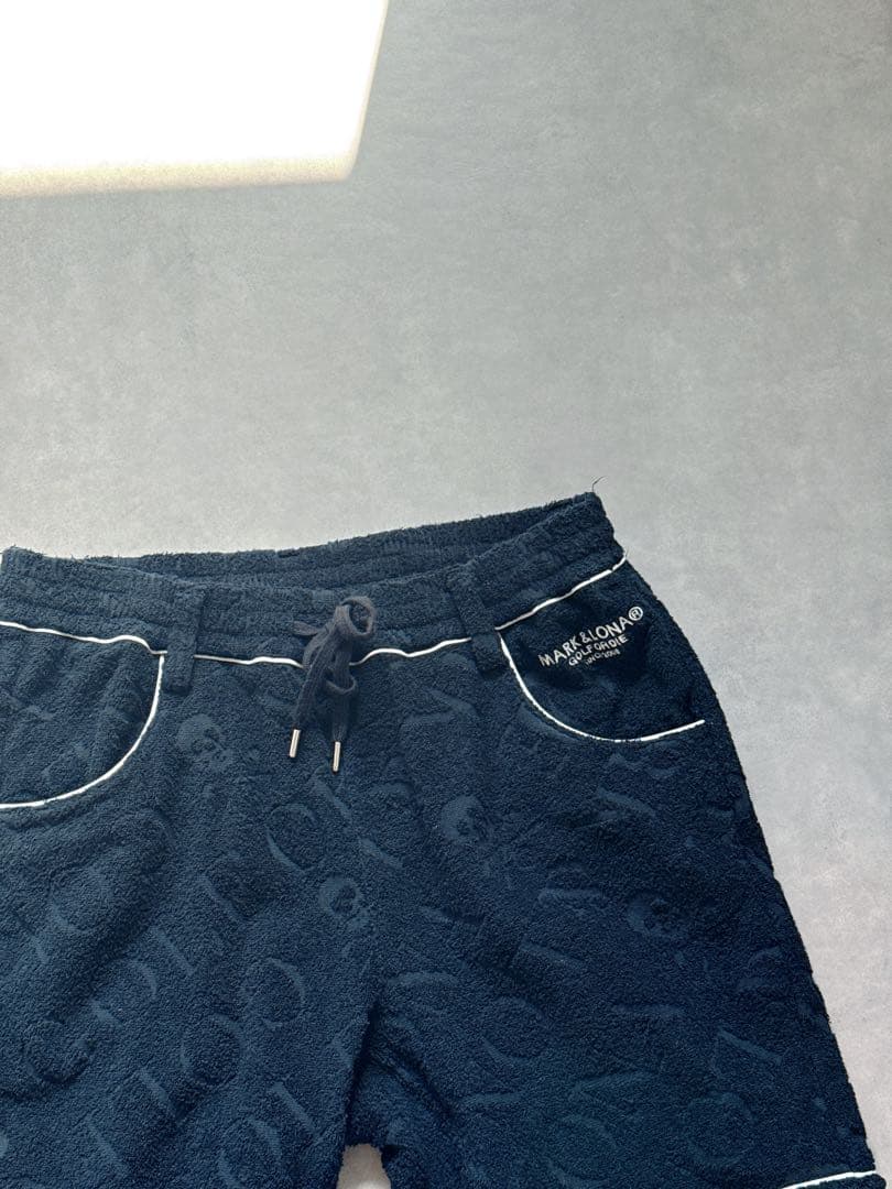 美品 ★ MARK&LONA セットアップ ポロシャツ ショーツ 黒 正規品