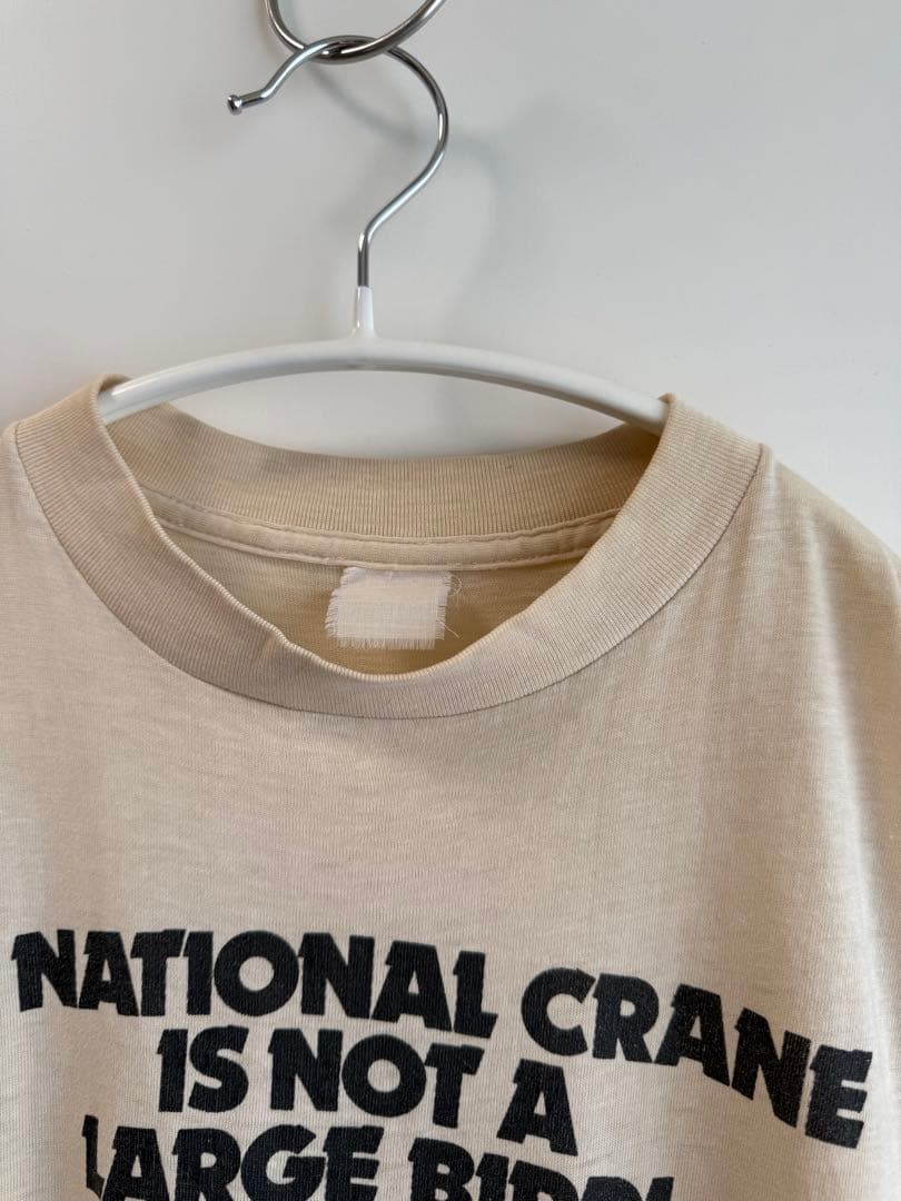 80s ライトベージュ ペリカン Tシャツ hooked jantiques