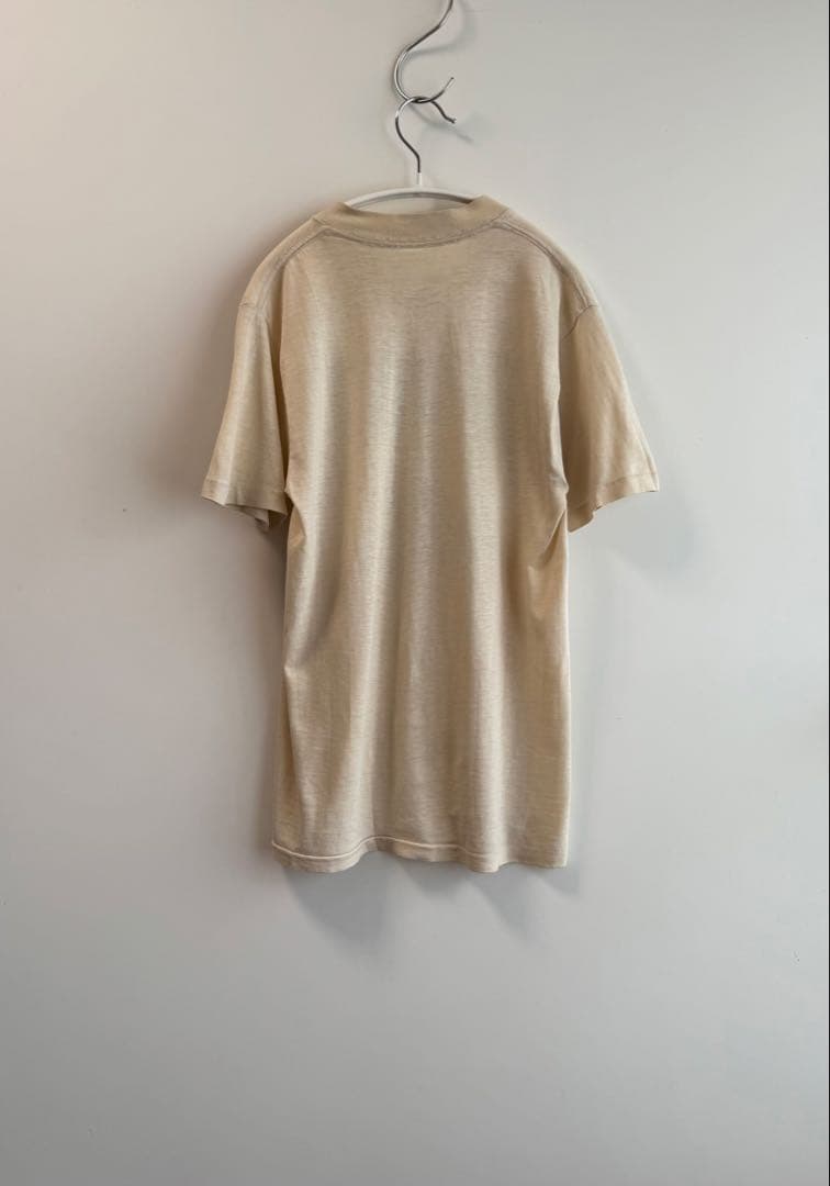80s ライトベージュ ペリカン Tシャツ hooked jantiques