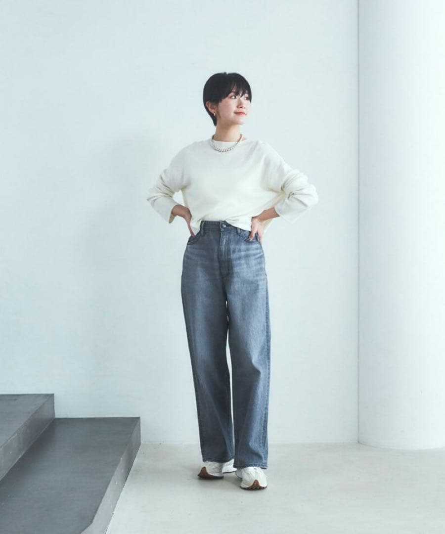 YANUK ルーズストレート \"JOAN\" / ULG ヤヌーク グレーデニム