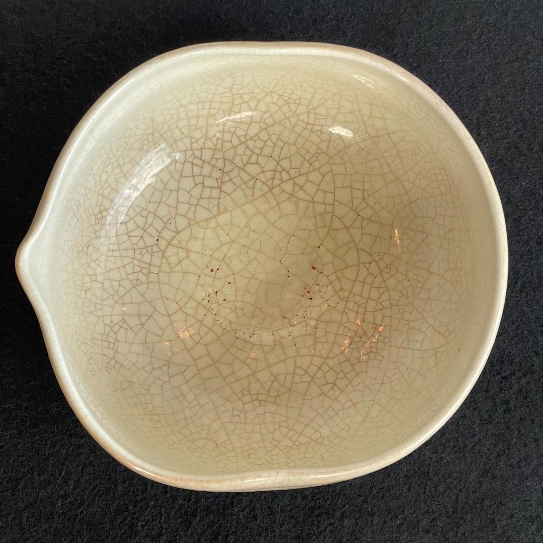 京焼 清水焼 燦光窯 井川和夫 菓子器 大鉢 片口 金彩 骨董 茶道具 ススキ文