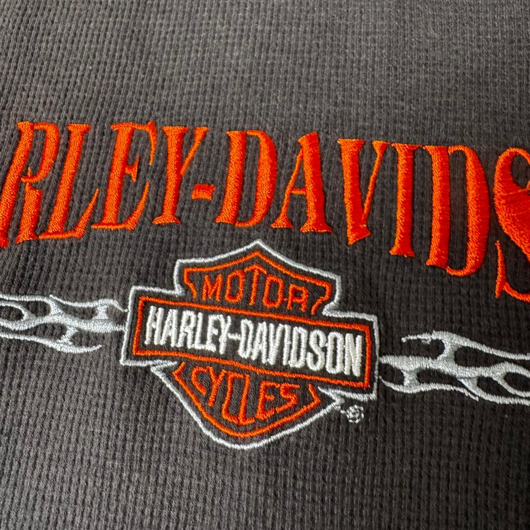 【グッドフェード】 HARLEY-DAVIDSON 刺繍 サーマル ノースリーブ