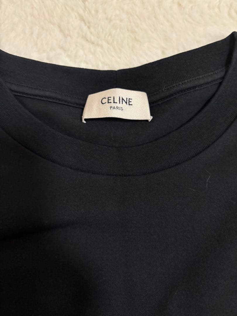 本物CELINE ブラック Tシャツ Sサイズ