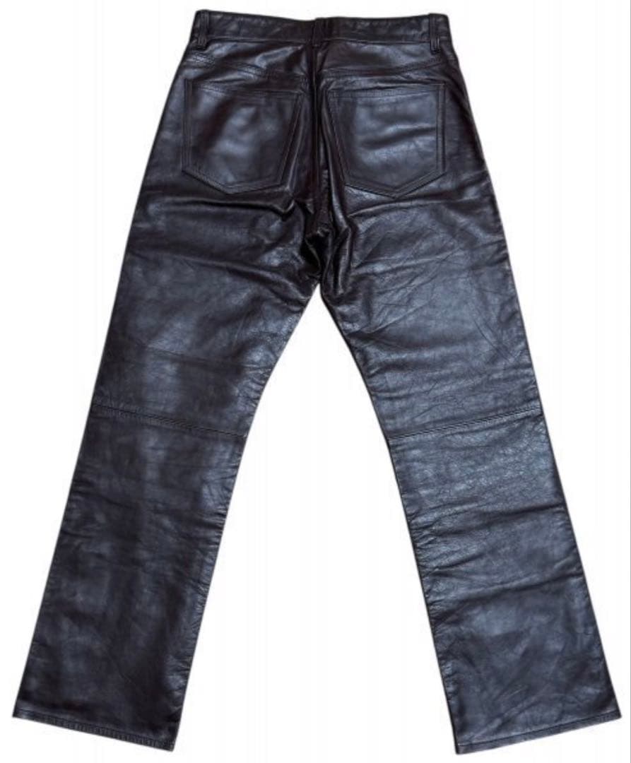 OLD Gap レザーパンツブーツフィットW30 L30 ブラウン　　山田蓮着用
