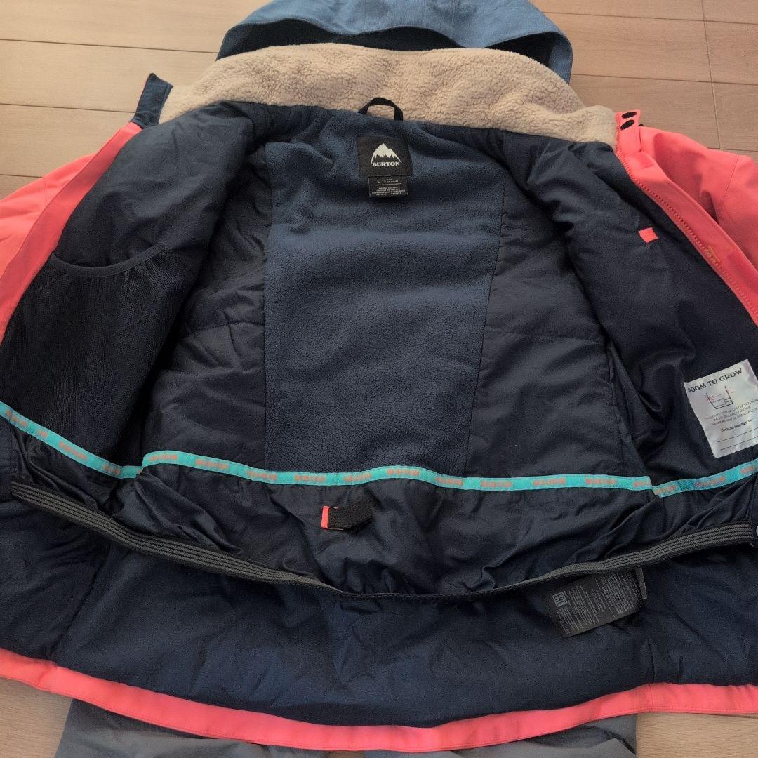 Burton スノーボードウェア サーモンピンク/ブルー　サイズ150