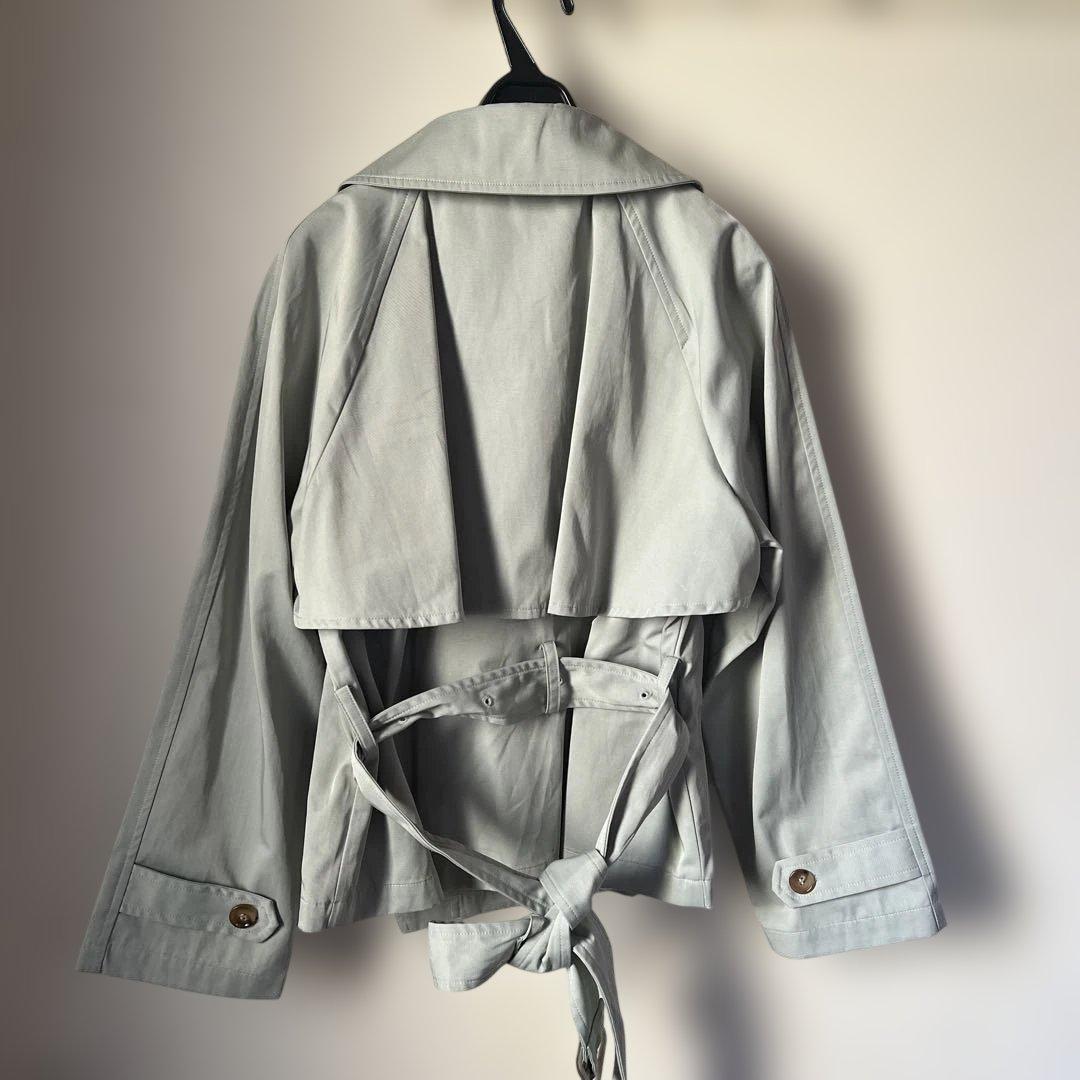 新品♡ヤマダヤ23980円 C.C.CROSSライトグリーンダブルブレストコート