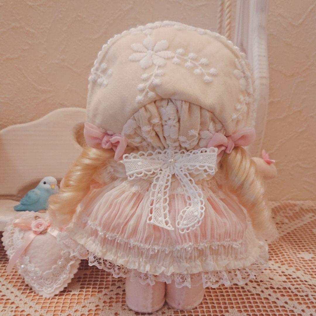 ❁ハンドメイドドール❁お人形❁ロリータ❁ロリータボンネット❁春❁ピンク
