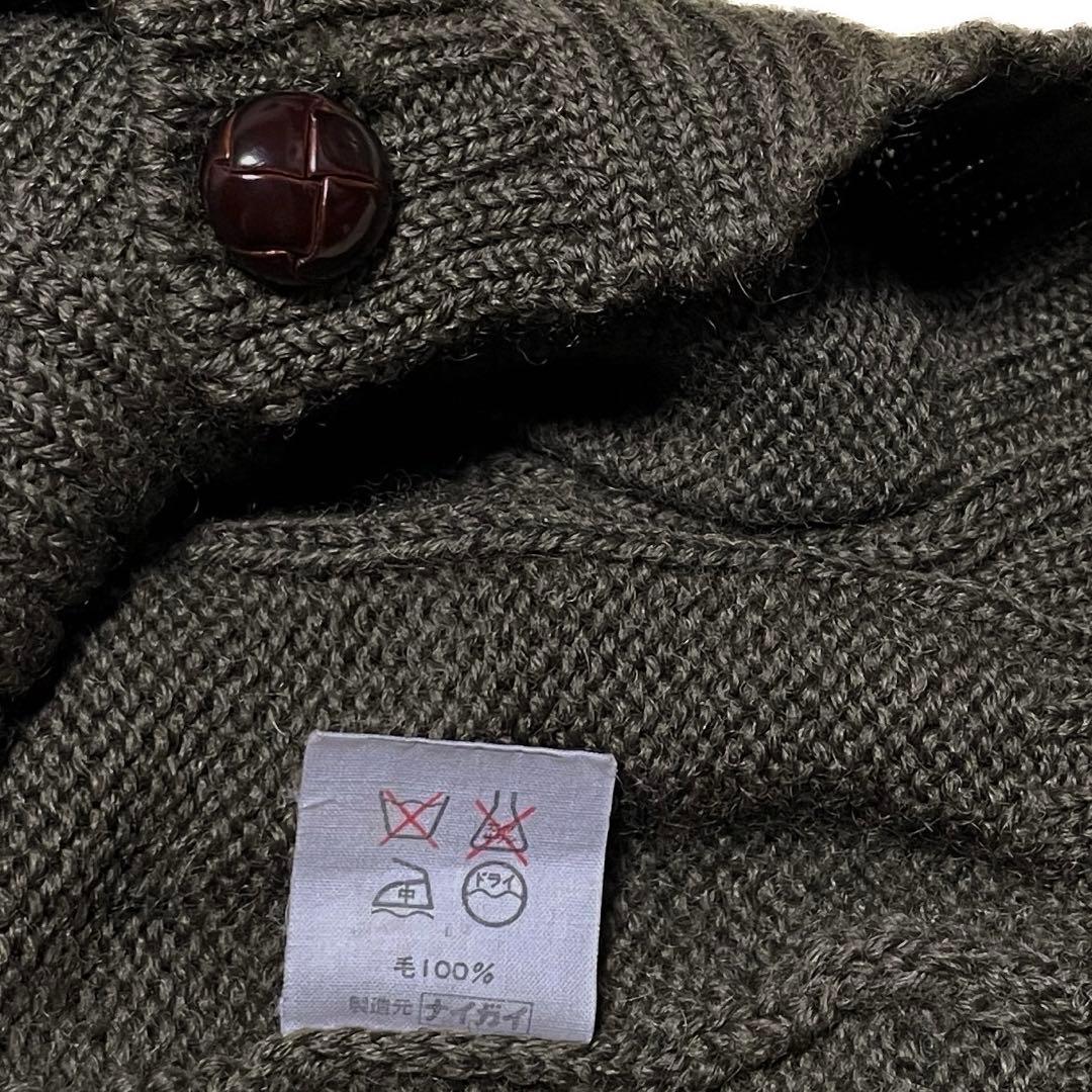Polo by Ralph Lauren ケーブルニットベスト オリーブ 美品