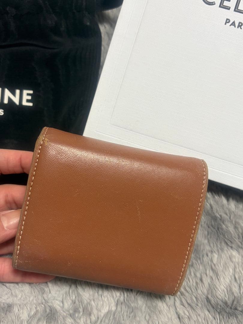 CELINE セリーヌ トリオンフ 三つ折り財布 箱・保存袋付 正規品