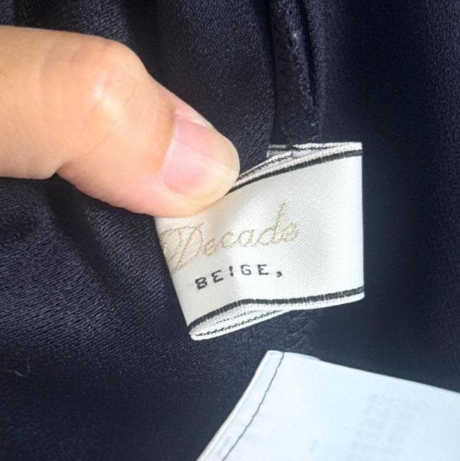 BEIGE 近年 CINDY カシュクールワンピース ネイビー 小さいサイズ