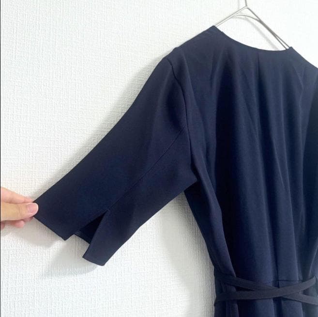 BEIGE 近年 CINDY カシュクールワンピース ネイビー 小さいサイズ