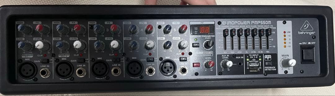 値下げしました【微ジャンク】EUROPOWER PMP550M パワードミキサー