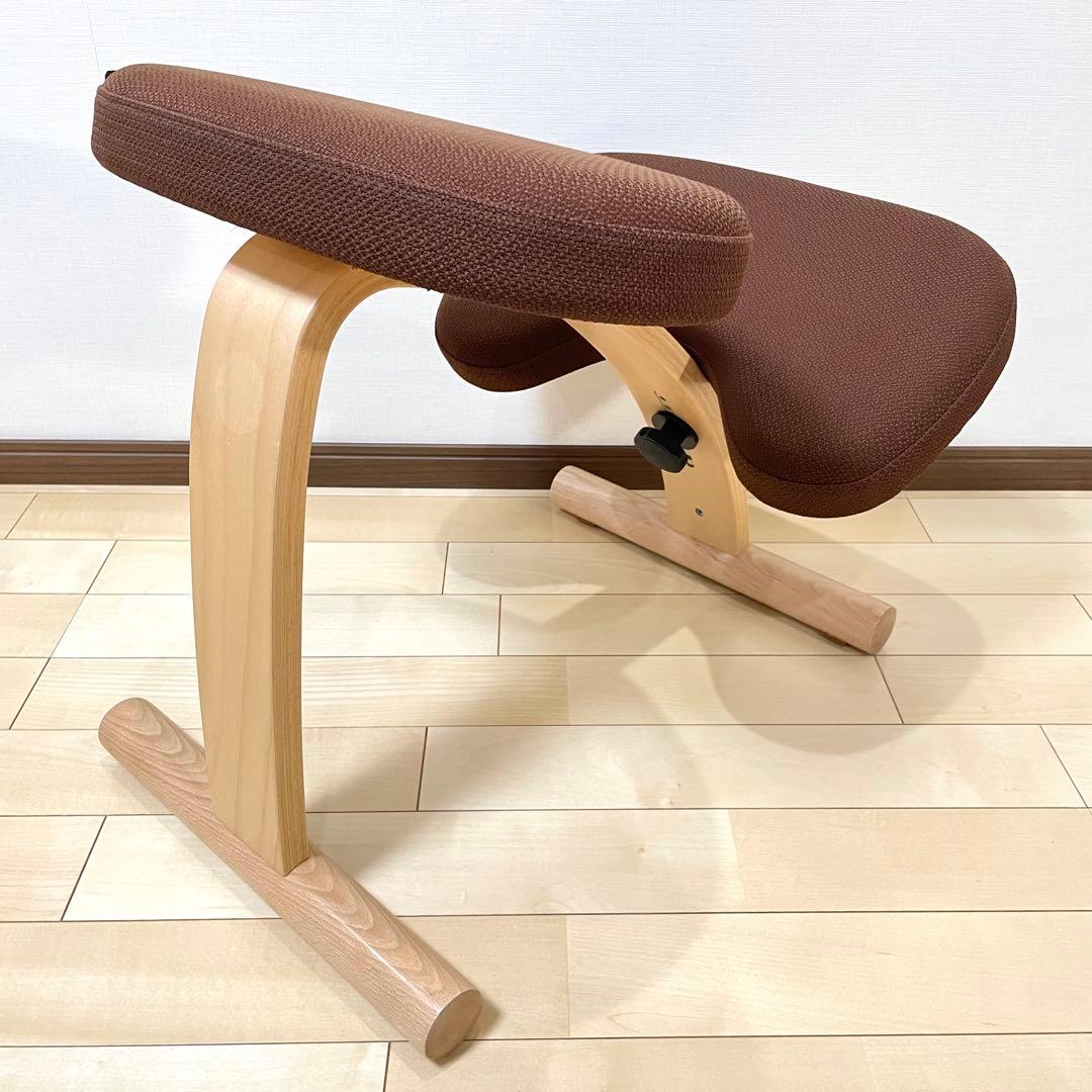 【みーみ】バランスラボ バランスチェア バランスイージー レッド 中古品