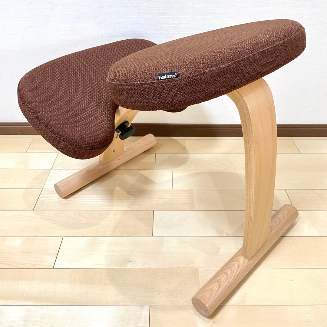 【みーみ】バランスラボ バランスチェア バランスイージー レッド 中古品
