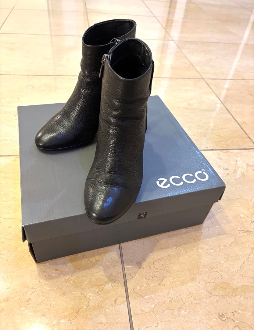 ★お値下げ★美品★ecco★エコー★ショートブーツ★BLACK★35サイズ