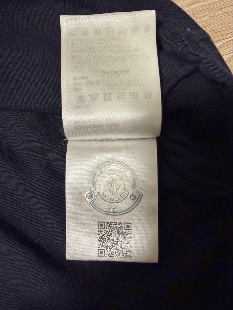 ヒ*ロ様 MONCLER ネイビー 半袖Tシャツ メンズ