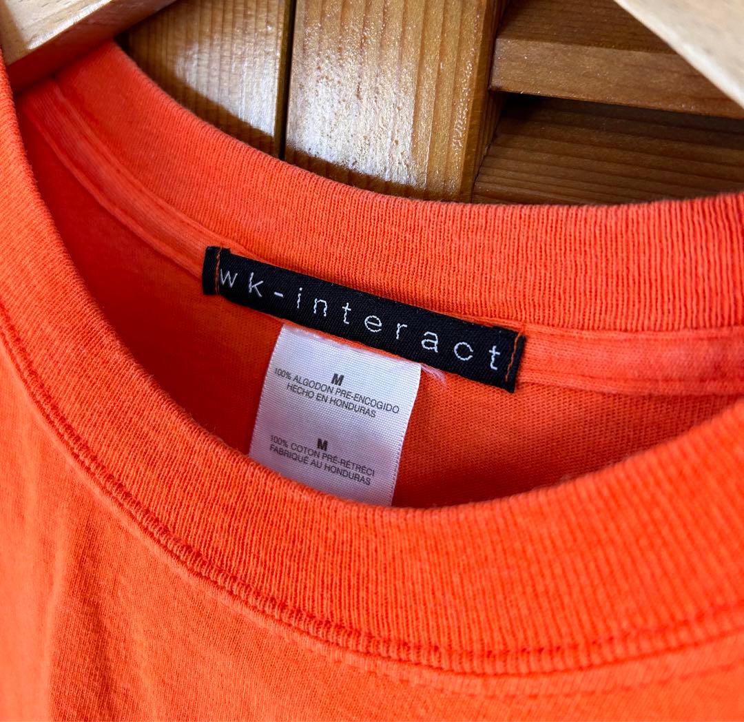 wk-interact 半袖 Tシャツ Mサイズ オレンジ アート グラフィック