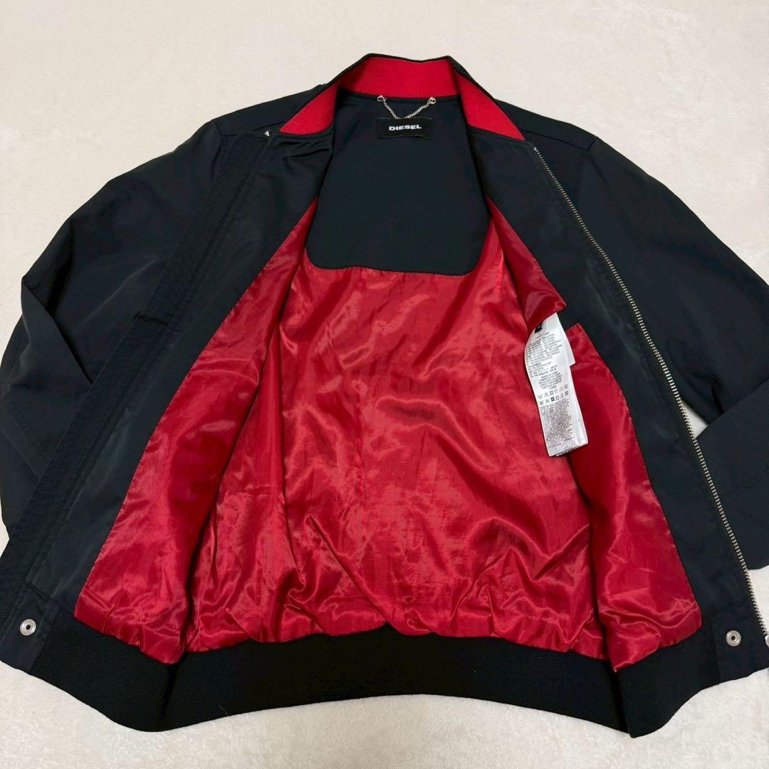 良品✨ DIESEL ディーゼル　ブルゾン　MA-1 ブラック