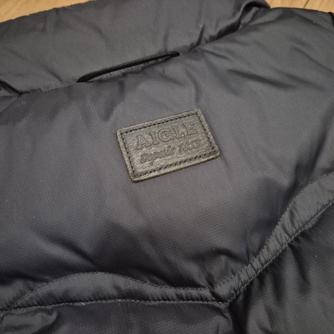 AIGLE ブラック ダウンベスト