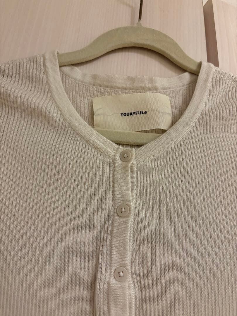 TODAYFUL Silkwool Knit Cardigan エクリュ