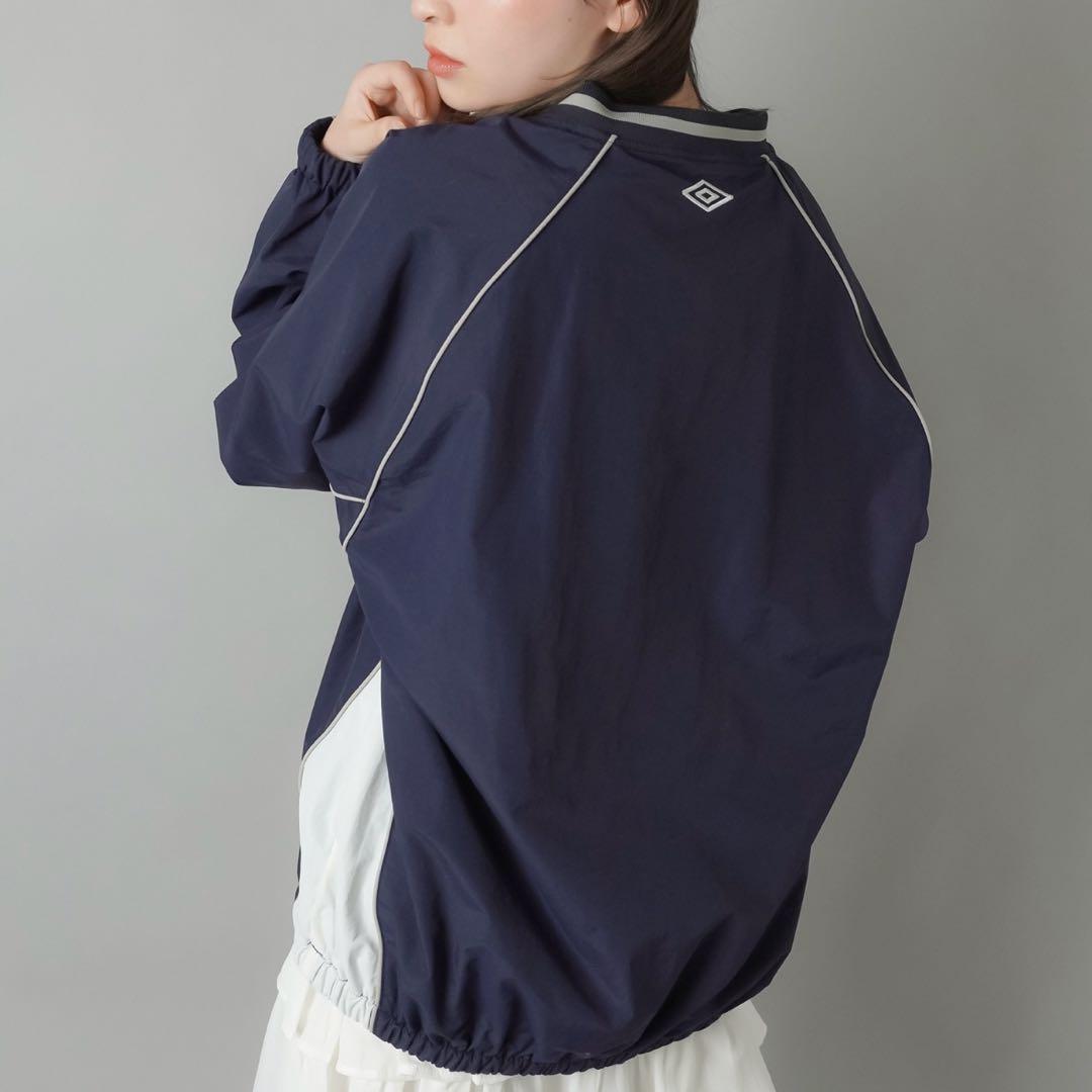 【UMBRO/アンブロ】ナイロンパイピングプルオーバートップス