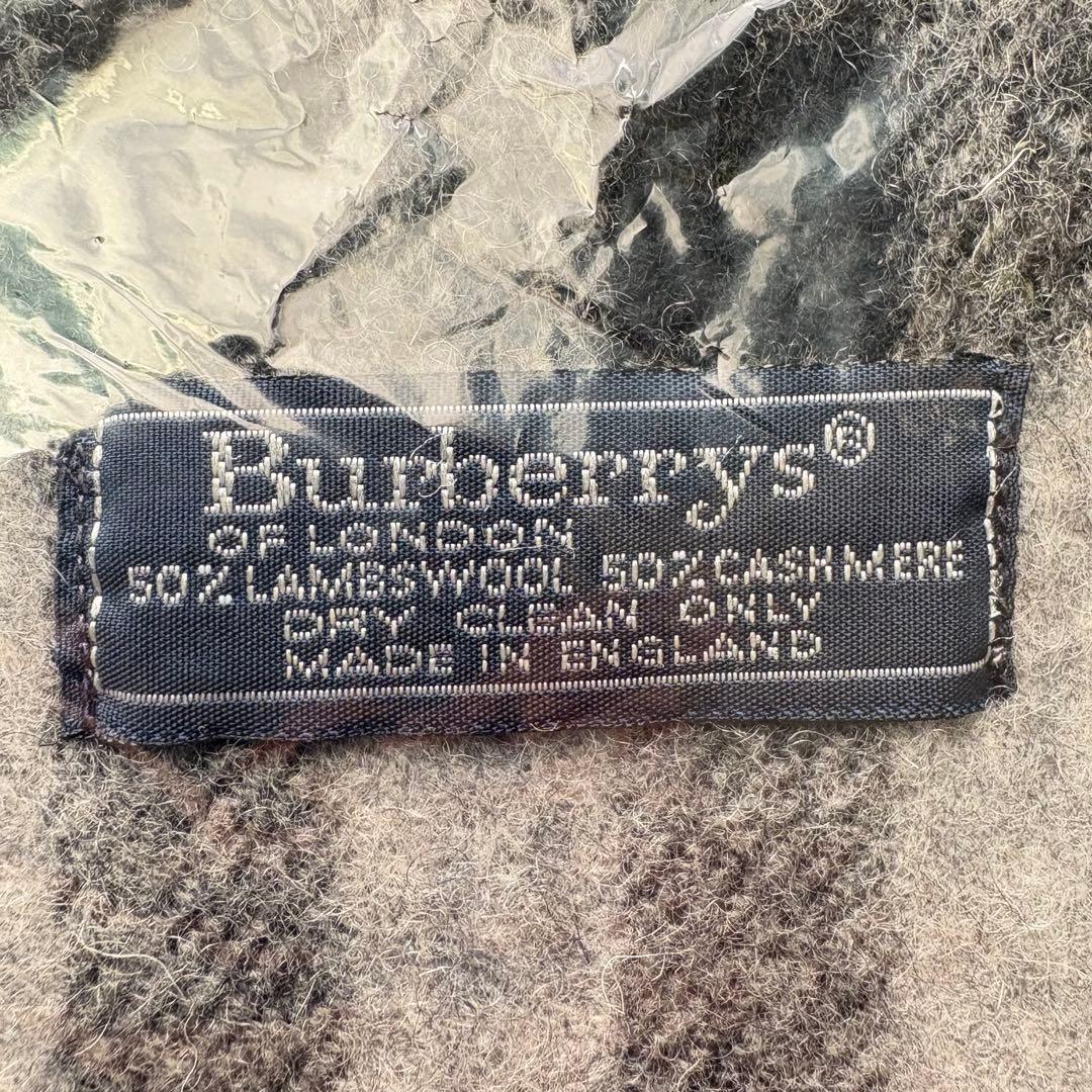 美品✨Burberrys カシミヤ50% ラムウール50% グレー y2k