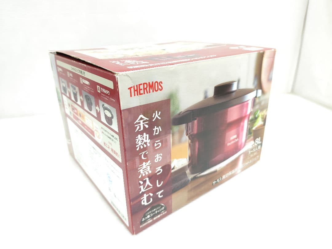 極美品　サーモス　真空保温調理器　シャトルシェフ　2.8リットル　赤