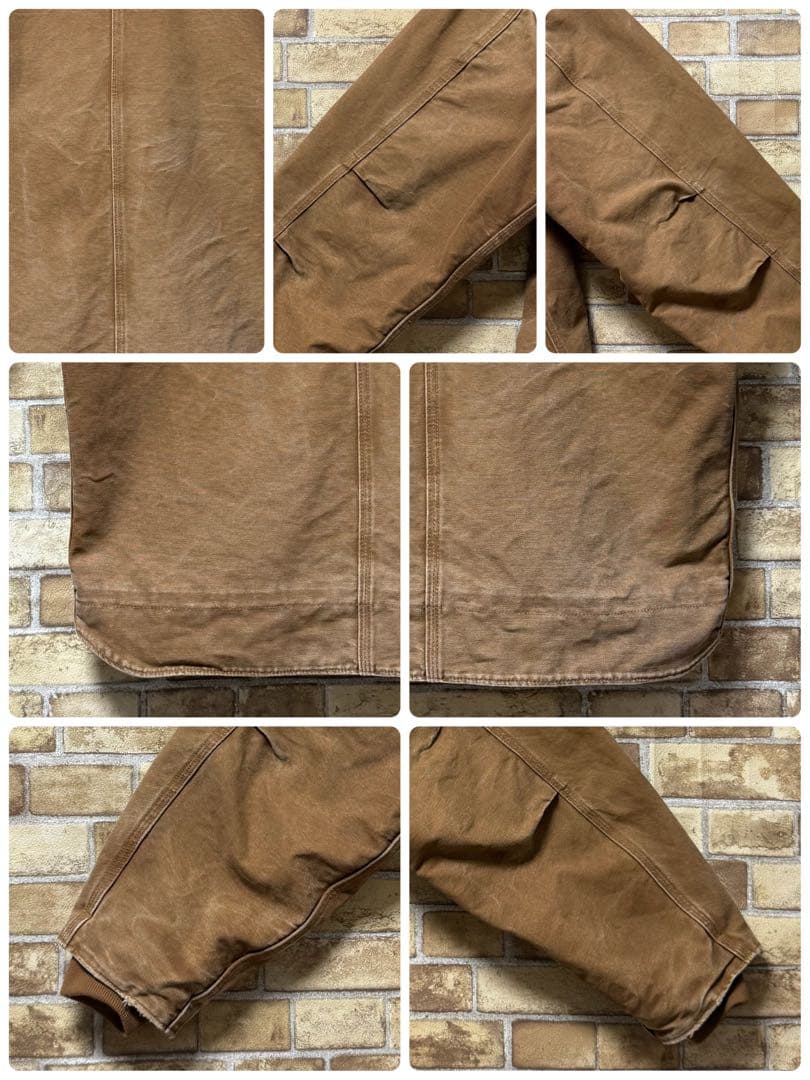カーハート　ダック地　シエラジャケット　裏ボア　ブラウン　アクティブ　2XL.