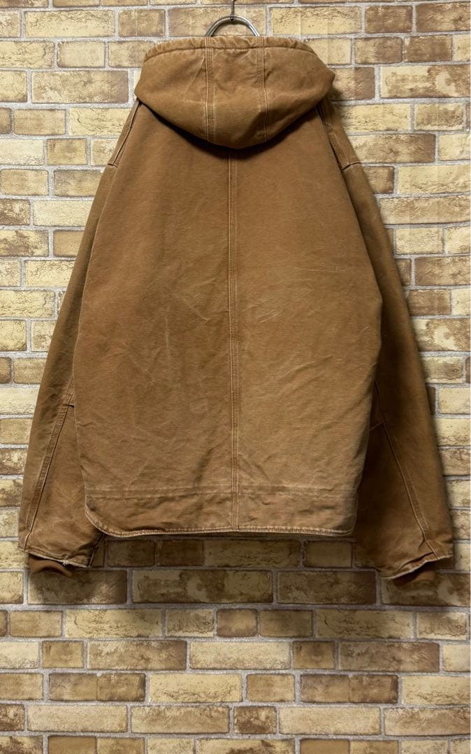 カーハート　ダック地　シエラジャケット　裏ボア　ブラウン　アクティブ　2XL.