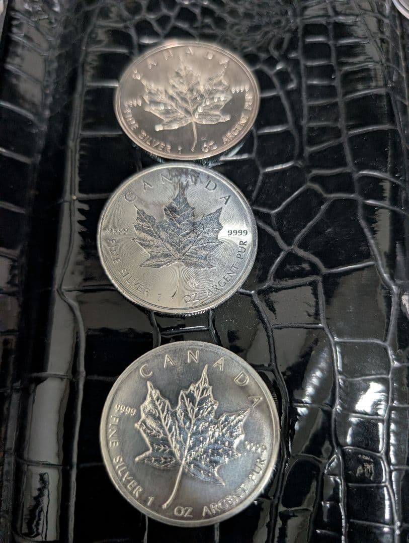 メープル銀貨 純銀 銀貨 メダル シルバー 3枚セット