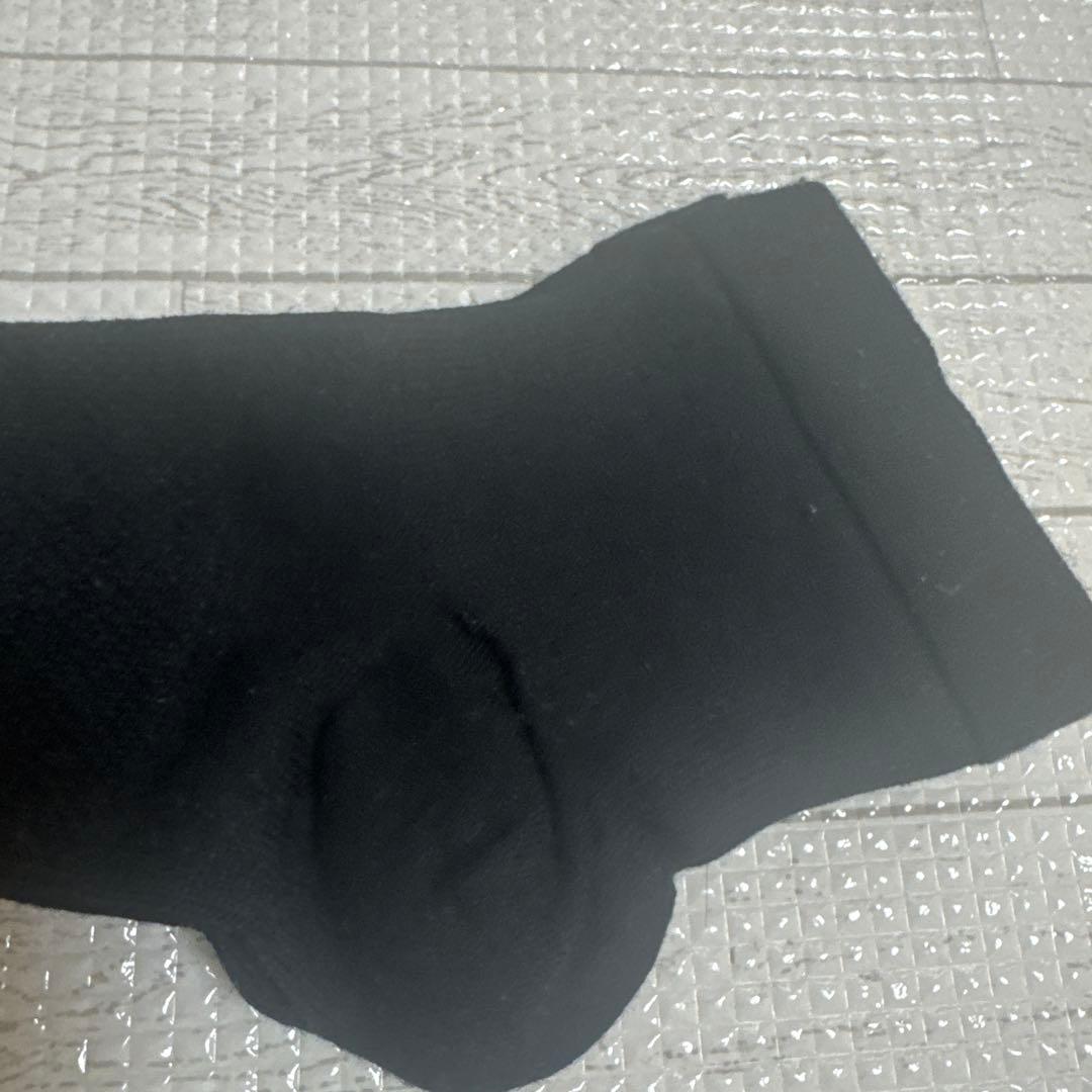 プウアボーテ　peu à beauté おやすみソックス 黒　ロングソックス