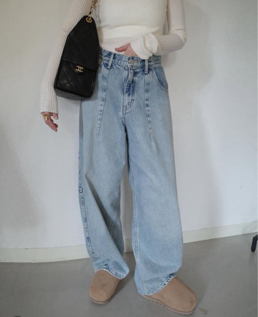 CLANE COCOON BULKY DENIM PANTS サイズ0