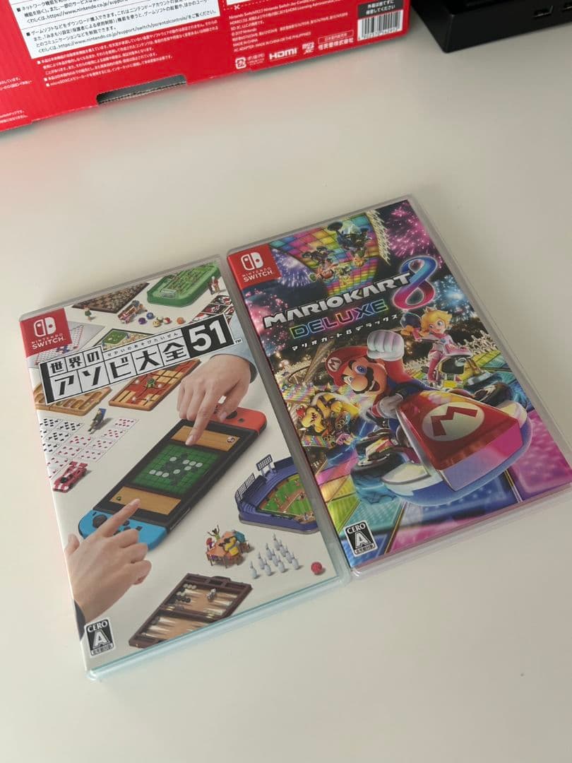 Nintendo Switch 本体 赤/青（軽ジャンク品） + ゲーム2本