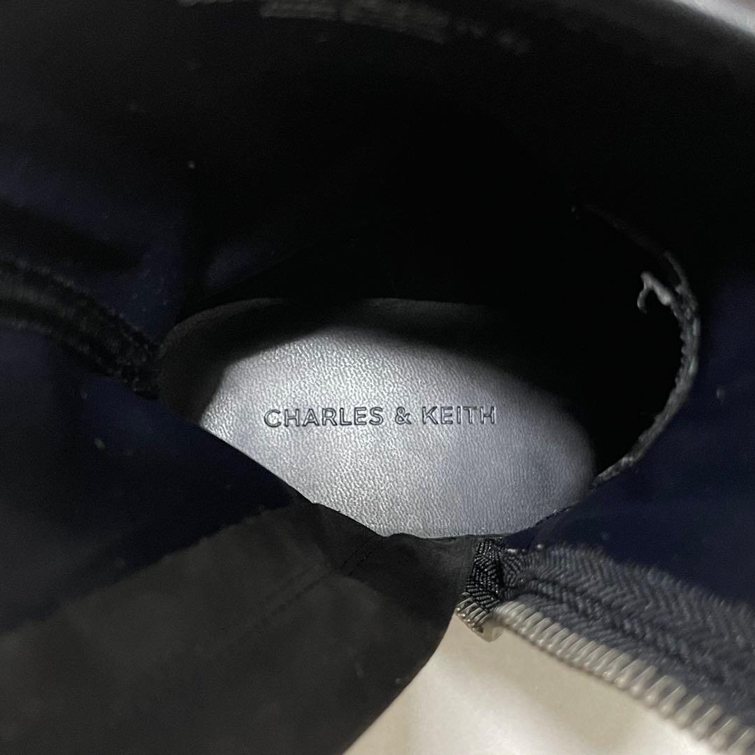 CHARLES&KEITH サイドジップ アンクルブーツ36/23.0cm