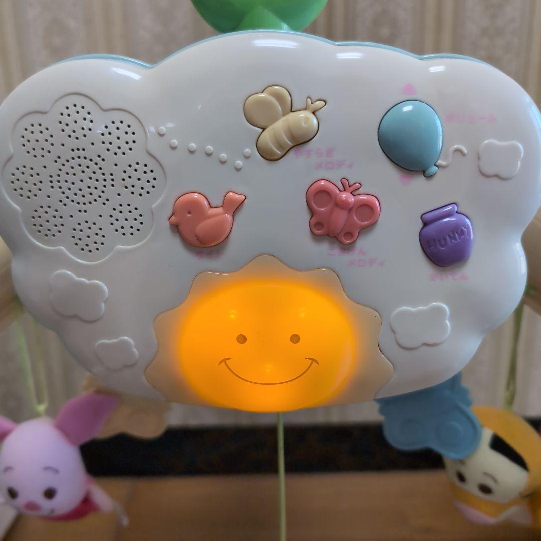 くまのプーさん 6WAY ジムにへんしんメリー 動確済 付属品完備 ベビージム