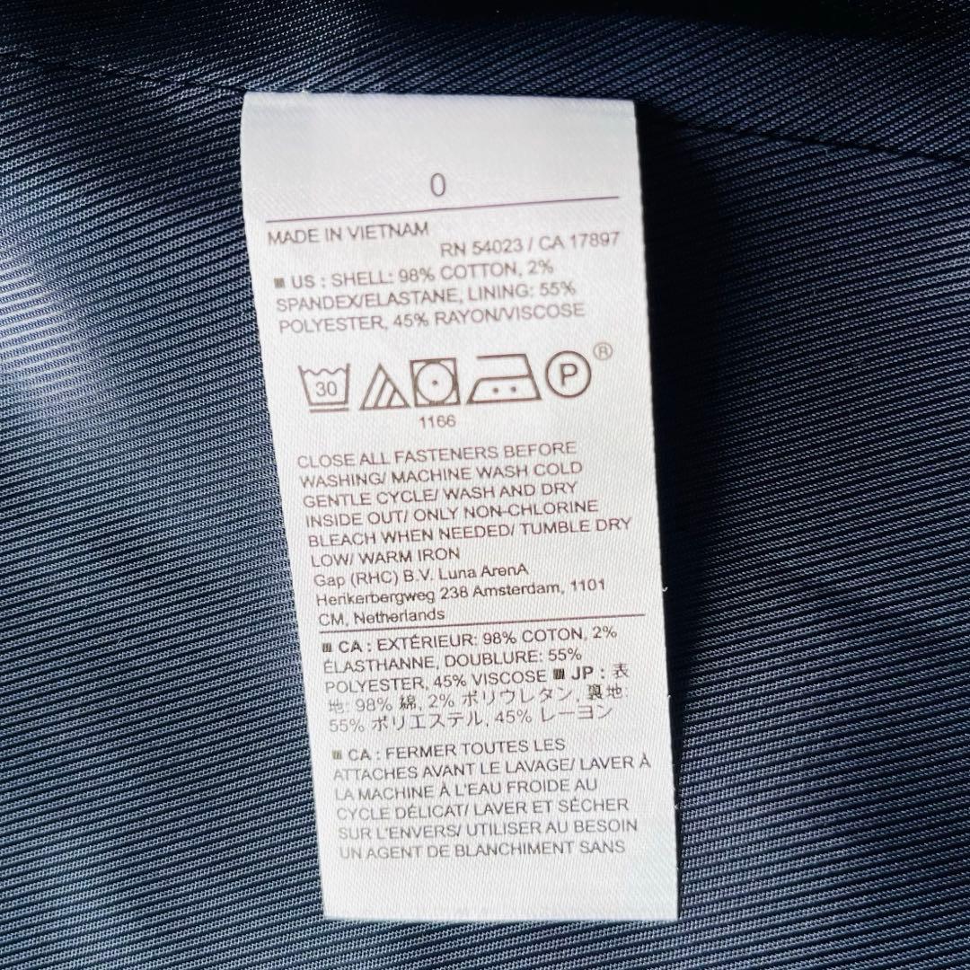 未使用タグ付 バナナリパブリック 洗える ダブルブレスト 紺ブレ 金ボタン S