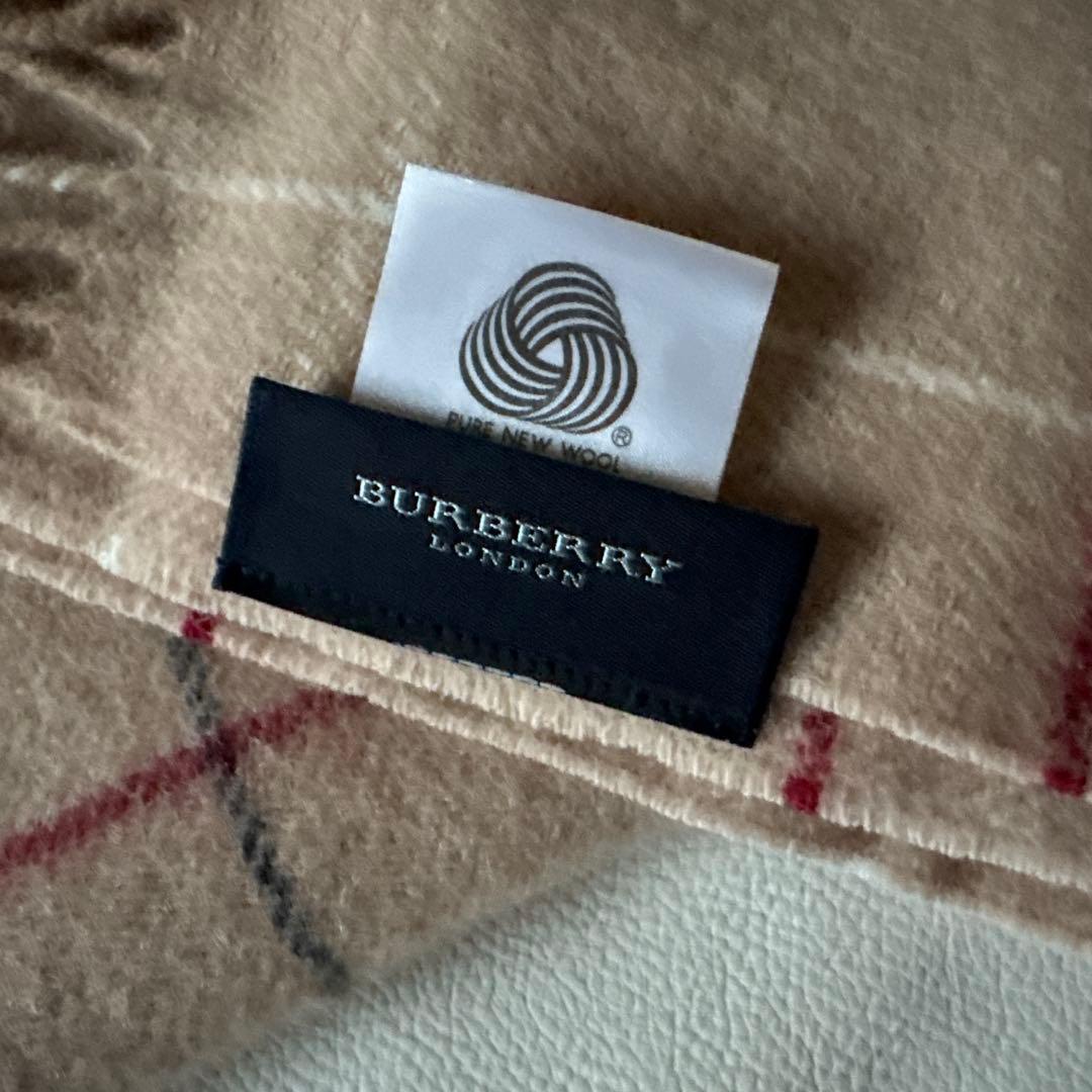 BURBERRYS バーバリー ウール100% ひざ掛け ストール 膝掛け