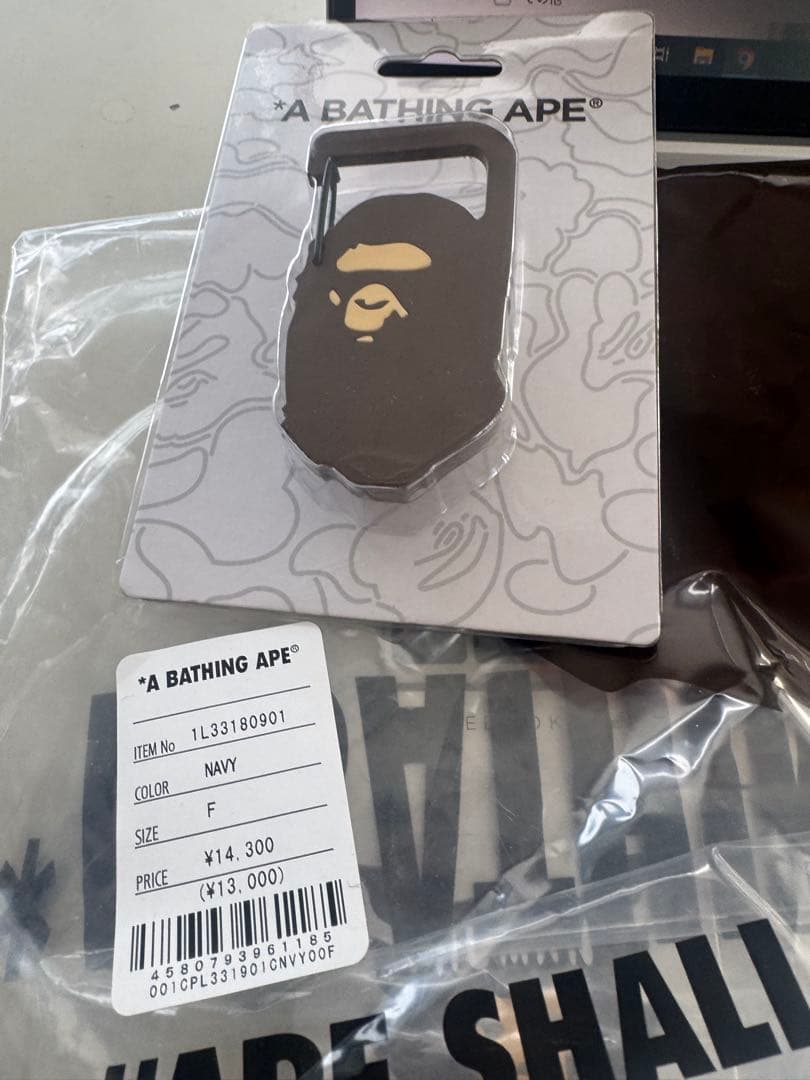 BAPE NEW ERA キャップ ネイビー/ホワイト